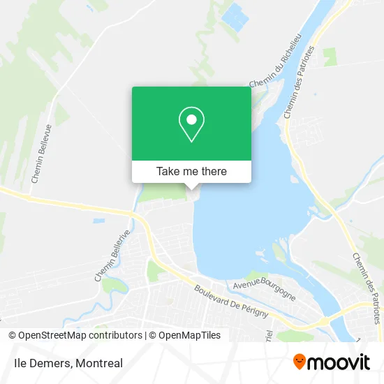 Ile Demers map