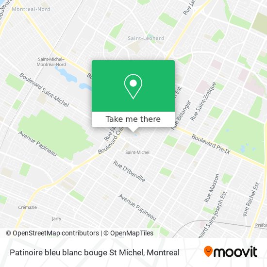 Patinoire bleu blanc bouge St Michel map