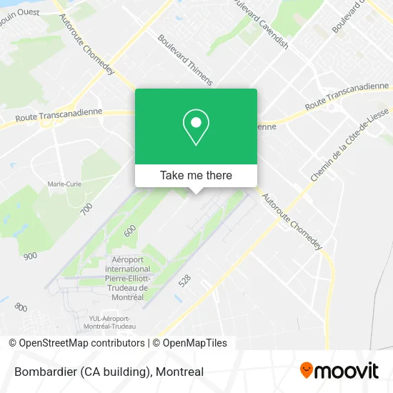 Bombardier (CA building) map