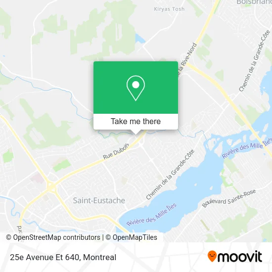 25e Avenue Et 640 map