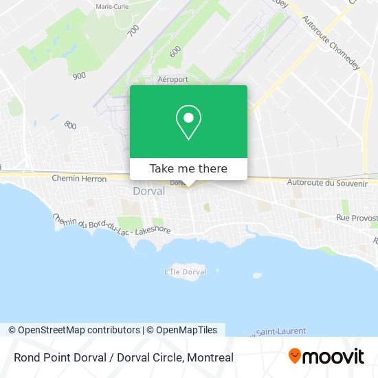 Rond Point Dorval / Dorval Circle map