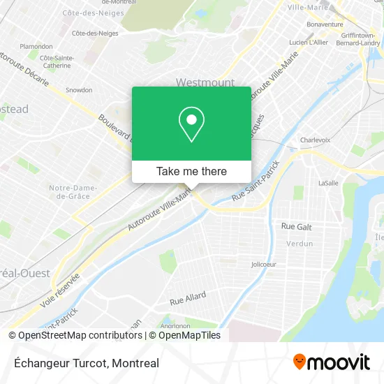 Échangeur Turcot map