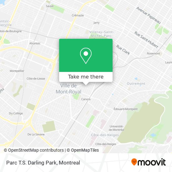 Parc T.S. Darling Park map