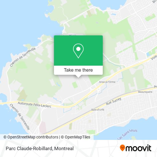 Parc Claude-Robillard map