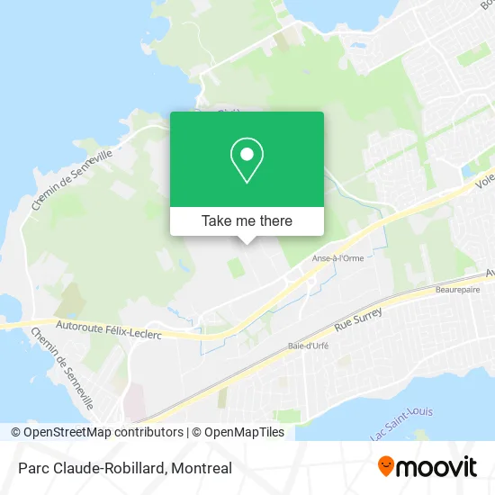 Parc Claude-Robillard map