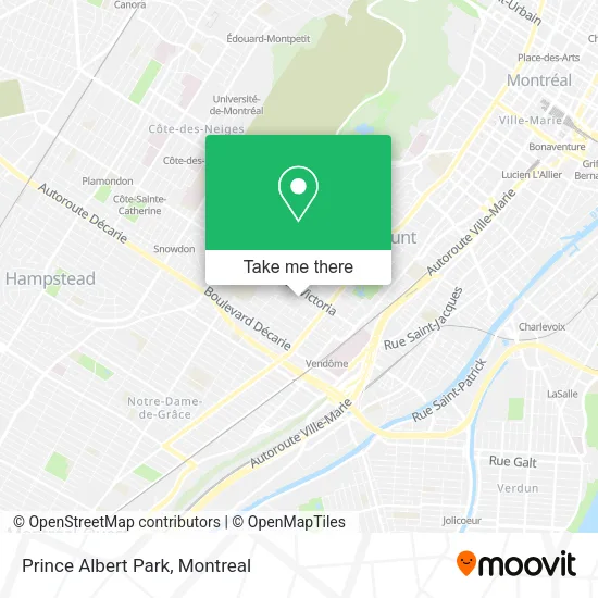 Prince Albert Park map