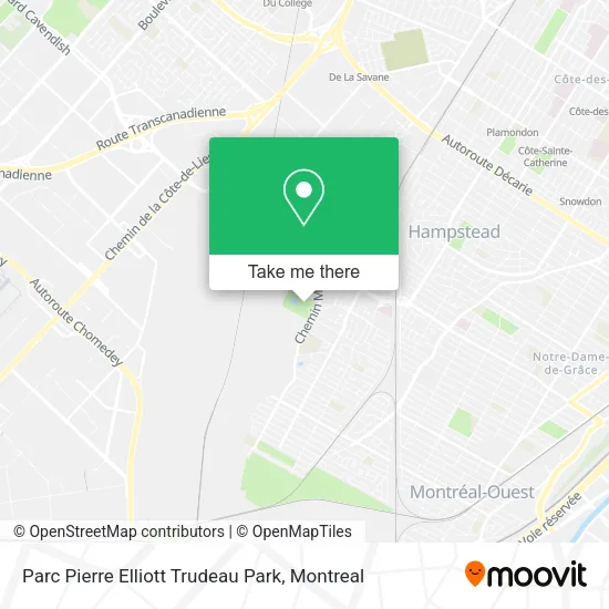 Parc Pierre Elliott Trudeau Park map