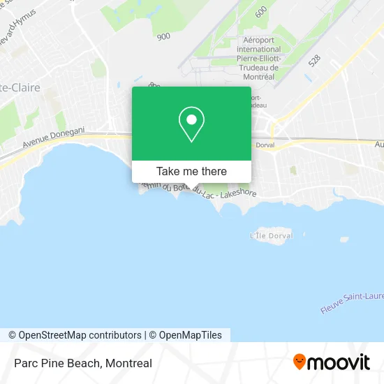 Parc Pine Beach map