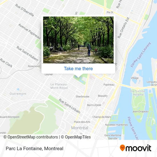 Parc La Fontaine map