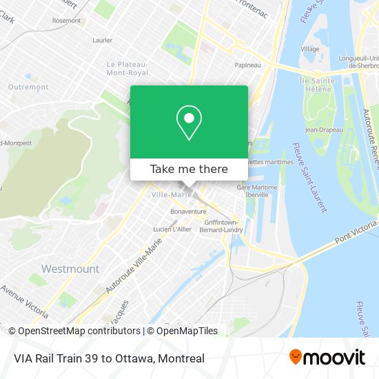 How to get to VIA Rail Train 39 to Ottawa in Montr al by Bus