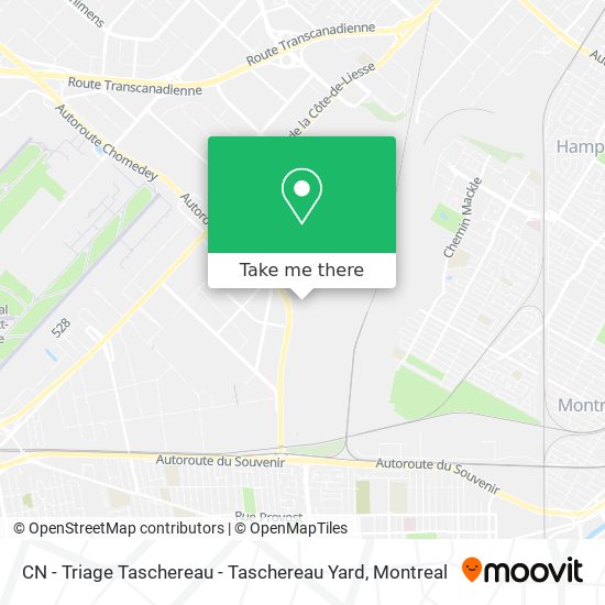 CN - Triage Taschereau - Taschereau Yard map