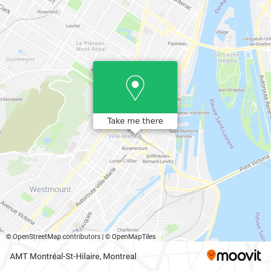 AMT Montréal-St-Hilaire map