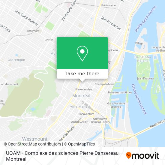 UQAM - Complexe des sciences Pierre-Dansereau map