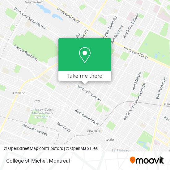 Collège st-Michel map