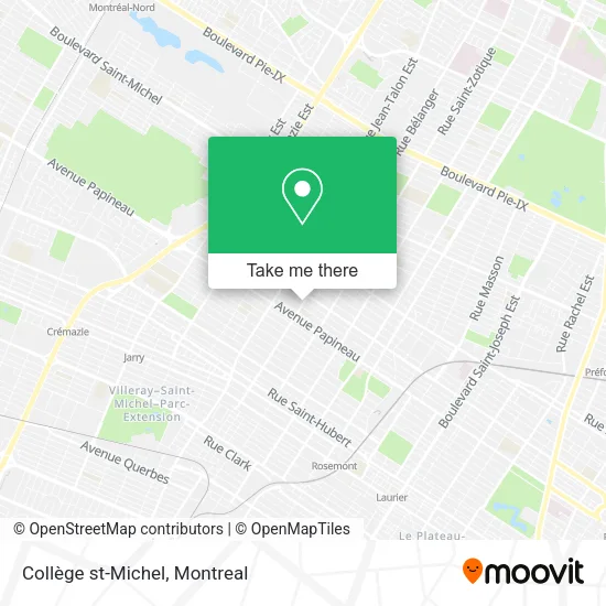 Collège st-Michel map