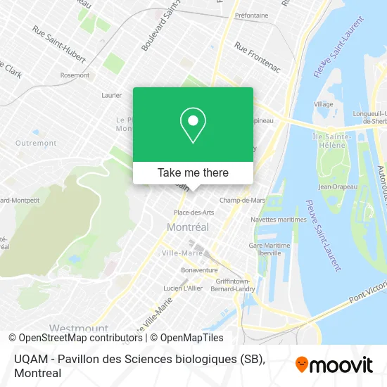 UQAM - Pavillon des Sciences biologiques (SB) map