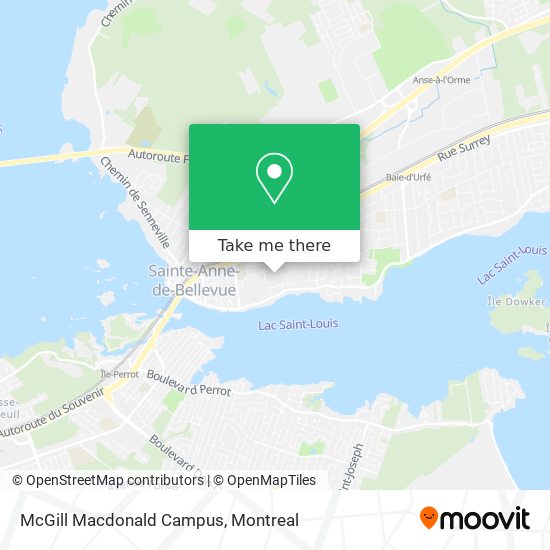 McGill Macdonald Campus map