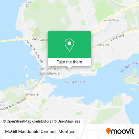McGill Macdonald Campus map