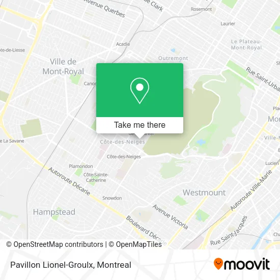 Pavillon Lionel-Groulx map