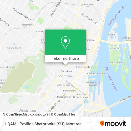 UQAM - Pavillon Sherbrooke (SH) map