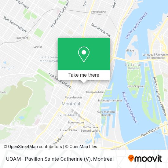 UQAM - Pavillon Sainte-Catherine (V) map