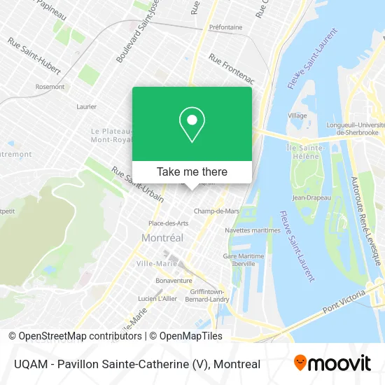 UQAM - Pavillon Sainte-Catherine (V) map