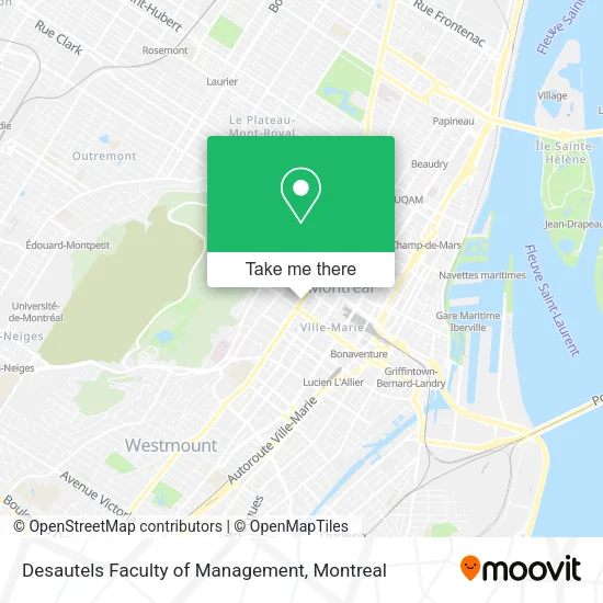 Desautels Faculty of Management map
