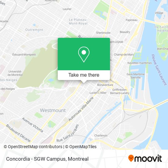 Concordia - SGW Campus map