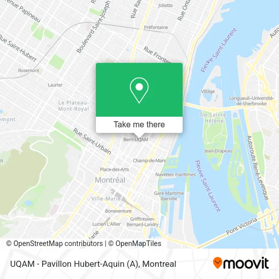 UQAM - Pavillon Hubert-Aquin map