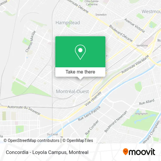 Concordia - Loyola Campus map