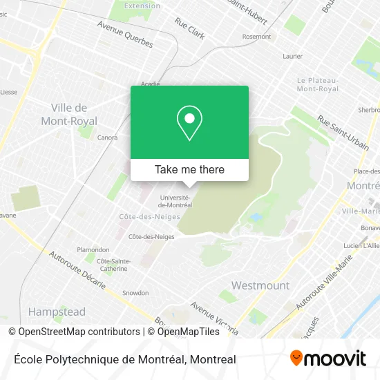 École Polytechnique de Montréal map