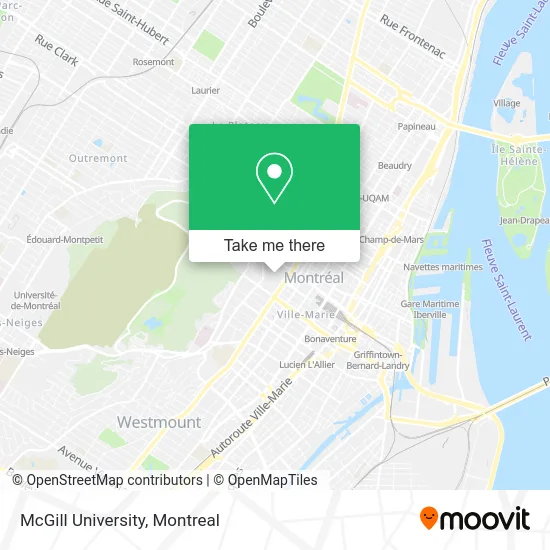 McGill University map