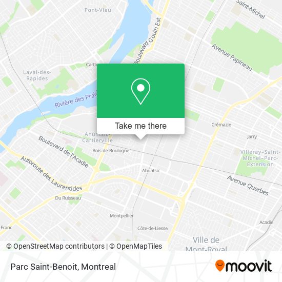 Parc Saint-Benoit map