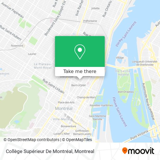 Collège Supérieur De Montréal map