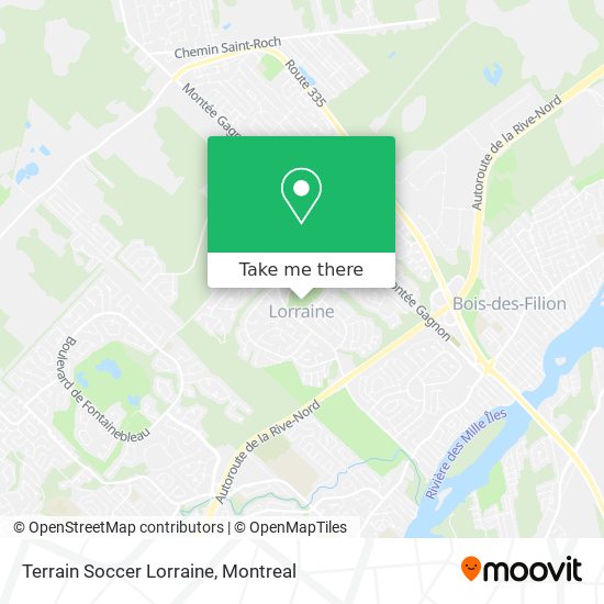 Terrain Soccer Lorraine map