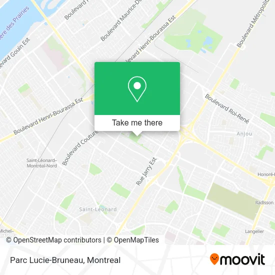 Parc Lucie-Bruneau map