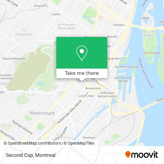Second Cup map