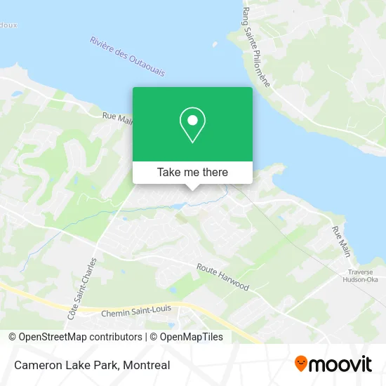 Cameron Lake Park map
