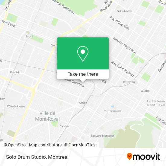 Solo Drum Studio map