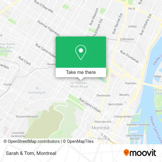 Sarah & Tom map