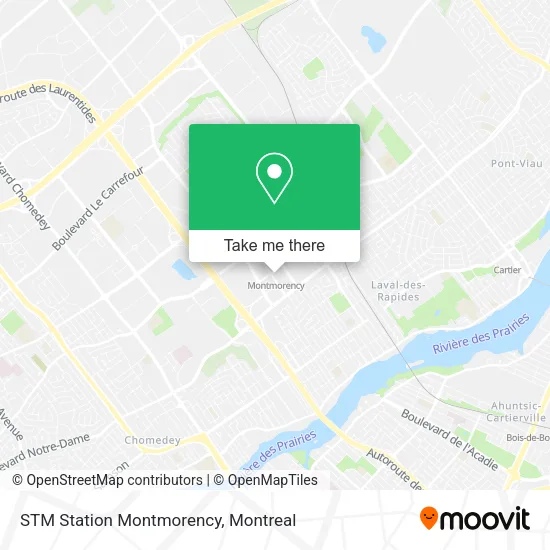 STM Station Montmorency map