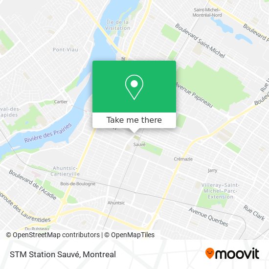 STM Station Sauvé map