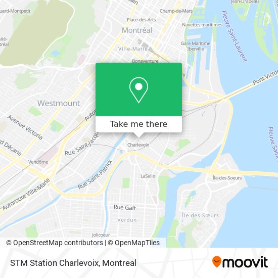 STM Station Charlevoix map