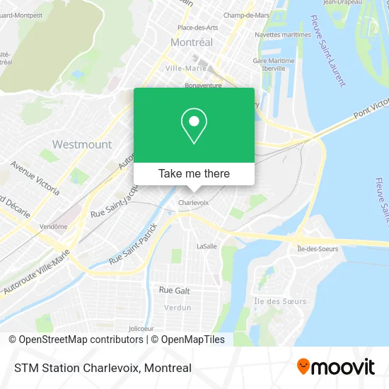 STM Station Charlevoix map