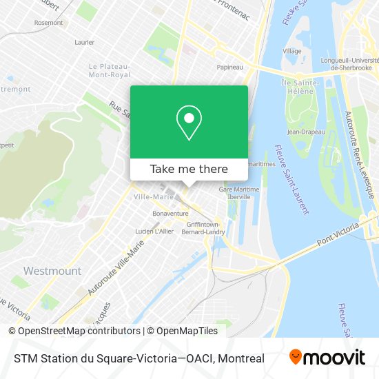 STM Station du Square-Victoria—OACI map