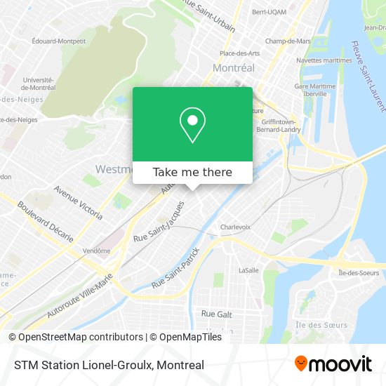 STM Station Lionel-Groulx map