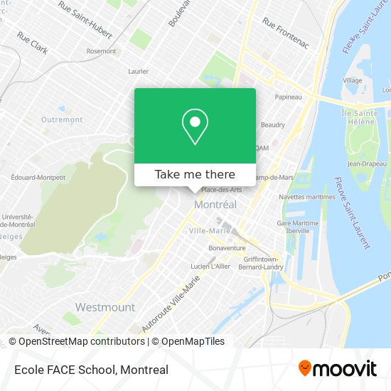 Ecole FACE School map