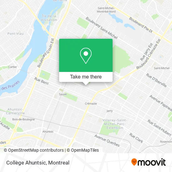 Collège Ahuntsic map