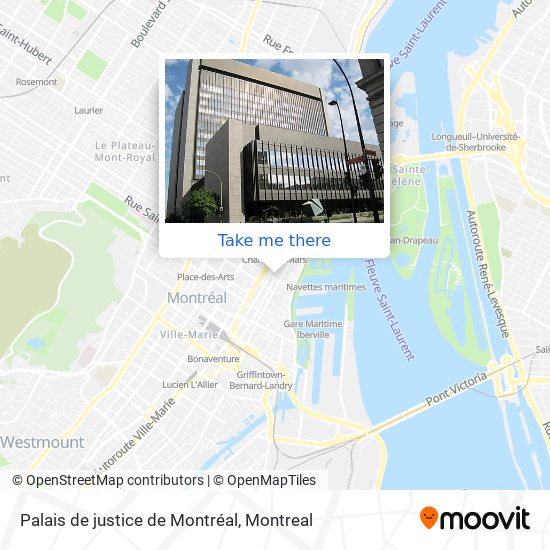 Palais de justice de Montréal map