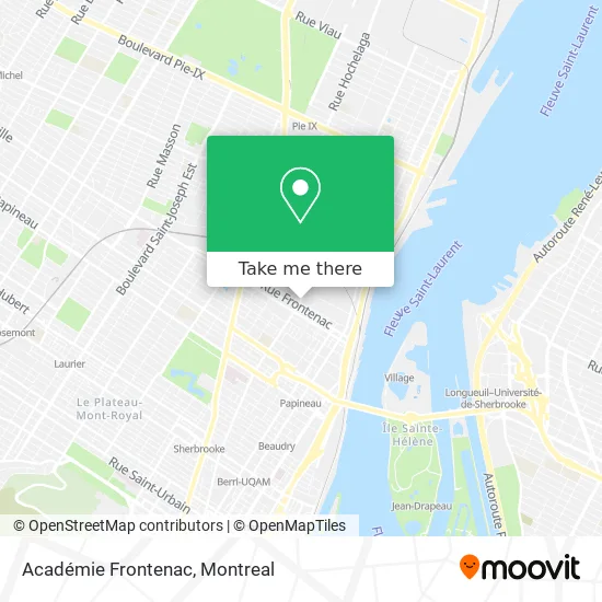 Académie Frontenac map